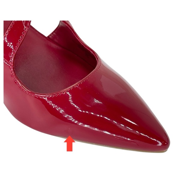 Bandolino Zeffer3 Red Patent Leather Womens Heels Size 8.5M - Picture 9 of 14